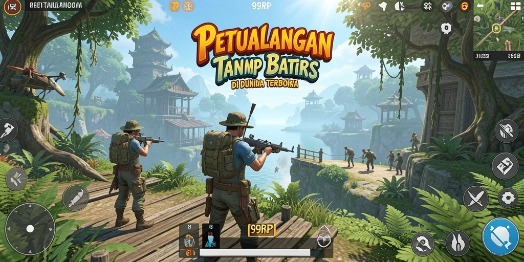 Screenshot menunjukkan petualangan seru dalam dunia terbuka 99RP.