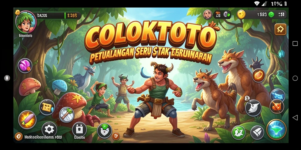 Tampilan gameplay seru dari COLOKTOTO saat berpetualang.