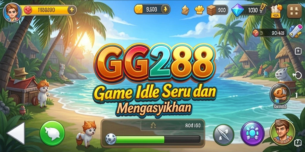 Screenshot utama GG288 dengan tampilan gameplay Idle yang menarik.