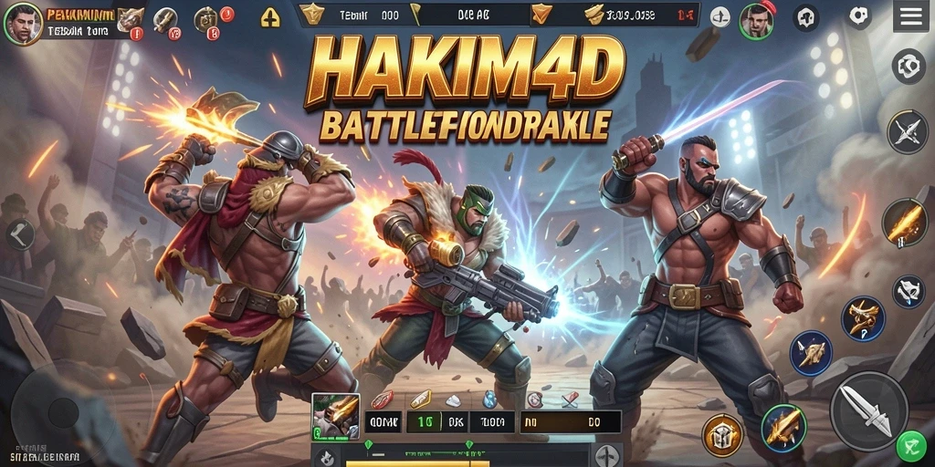 Tampilan gameplay HAKIM4D yang mendebarkan dan penuh aksi.
