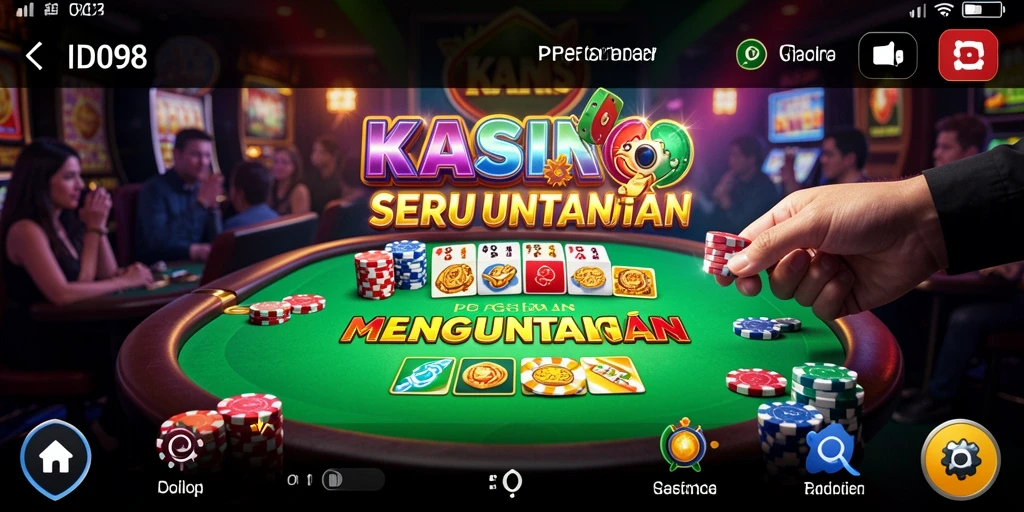 Tampilan seru gameplay ID098 dalam permainan Kasino.