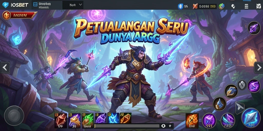Tangkapan layar utama gameplay IOSBET menampilkan aksi pertarungan yang menegangkan.