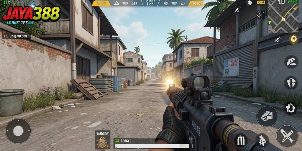 Tampilan gameplay seru dari JAYA388 dengan aksi tembak-menembak yang mendebarkan.