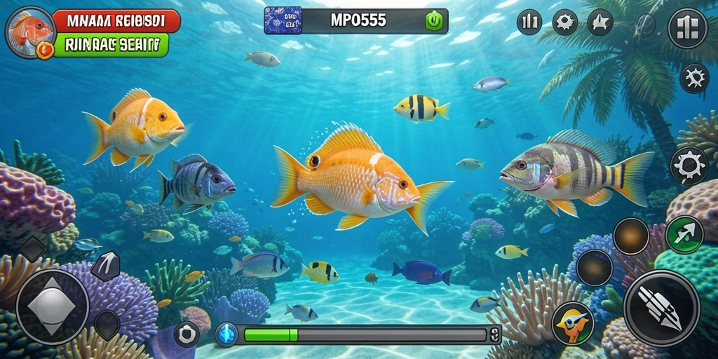 Tampilan menegangkan saat menangkap ikan di MPO555.