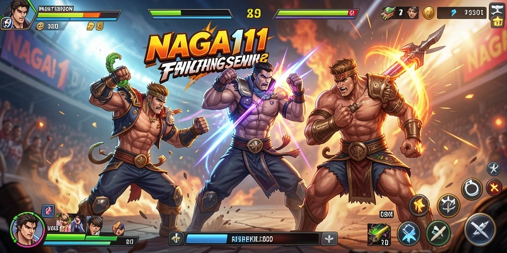 Tampilan aksi seru dari gameplay NAGA11 yang memukau.