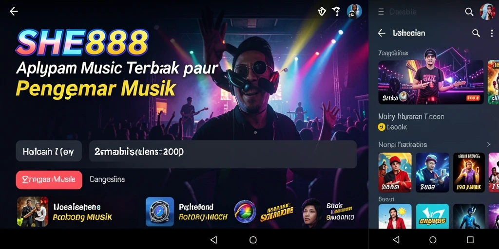 Tampilan menarik saat bermain SHE888 dengan berbagai pilihan musik.