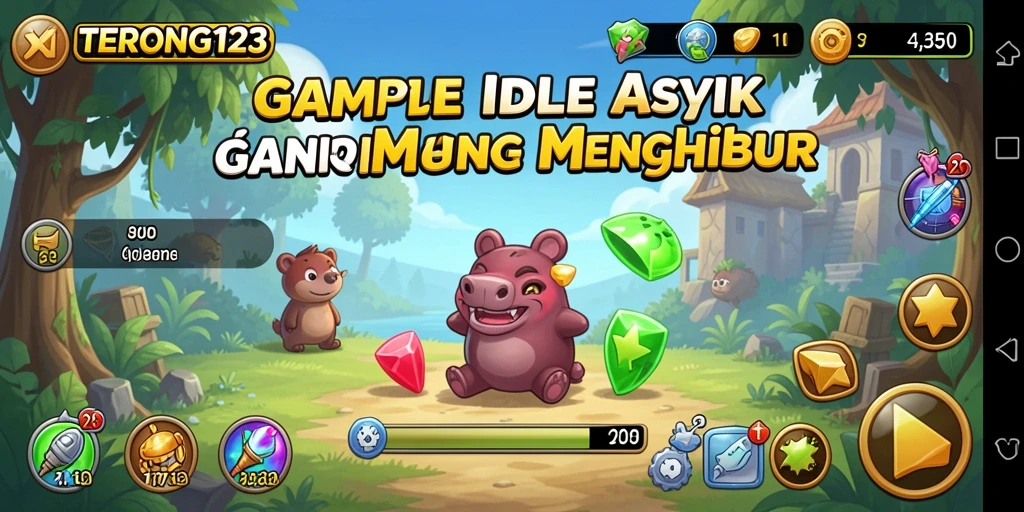 Tampilan gameplay seru dan menenangkan dari TERONG123.