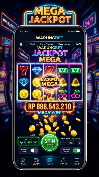 Tampilan utama aplikasi warungbet dengan navigasi yang mudah.